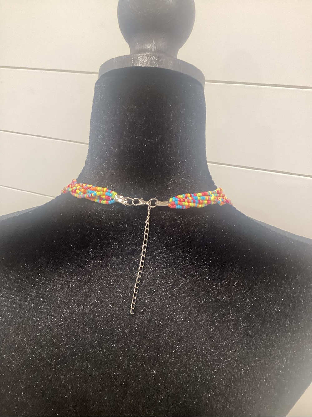 Multicolor Beaded Layered Necklace - Vibrant Statement Jewelry - Picture 4 of 6